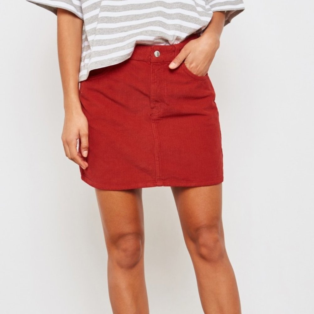 Topshop Corduroy Mini Skirt